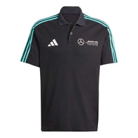 adidas Mercedes AMG Petronas Formula One Team DNA Polo Shirt Asia Sizing 'Black' JV5430