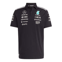 adidas Mercedes AMG Petronas Formula One Team Polo Shirt Asia Sizing 'Black' JW5391