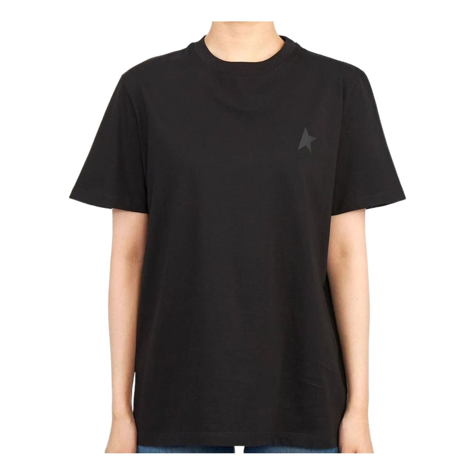 (WMNS) Golden Goose Short Sleeve T-Shirt 'Black' GWP01220-P000593-90100