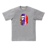 A Bathing Ape Fans Scarf Ape Head Tee 'Gray'  1K30-110-313-GRAY