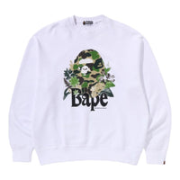 A Bathing Ape Floral Ape Head Crewneck 'White' 1K30-113-310-WHITE