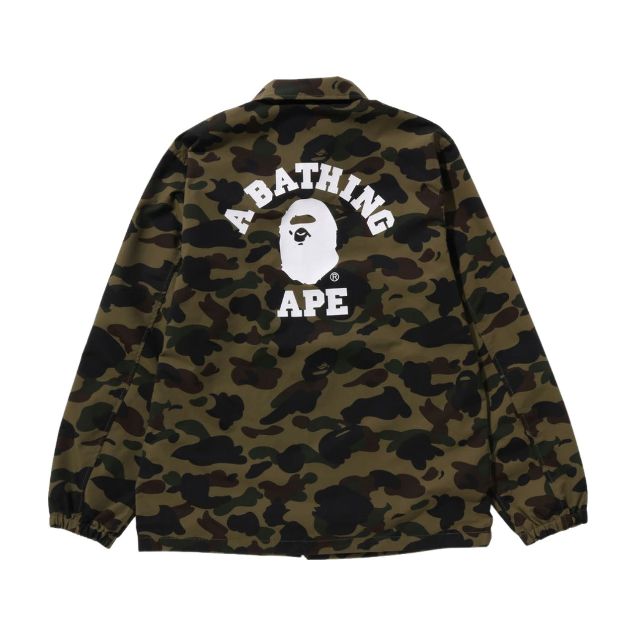 A Bathing Ape 1st Camo Nylon Tussah Coach Jacket 'Green' 1K30-140-005-GREEN
