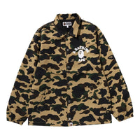 A Bathing Ape 1st Camo Nylon Tussah Coach Jacket 'Yellow' 1K30-140-005-YELLOW