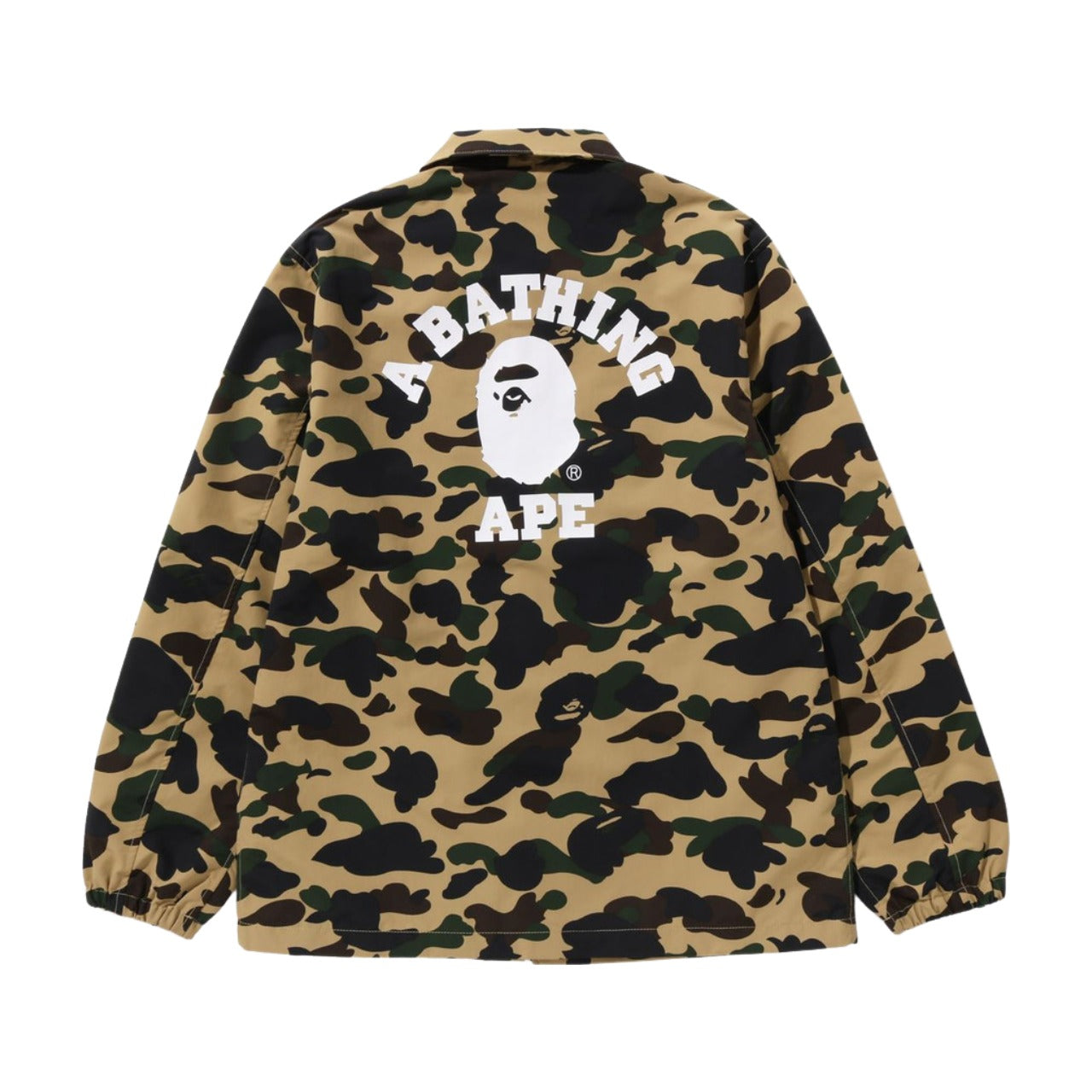 A Bathing Ape 1st Camo Nylon Tussah Coach Jacket 'Yellow' 1K30-140-005-YELLOW
