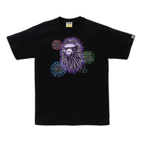 A Bathing Ape Head Firework Tee #2 'Black' 1K72-110-012-BLACK
