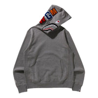 A Bathing Ape Shark Pullover Hoodie 'Gray' 1K80-114-013-GRAY