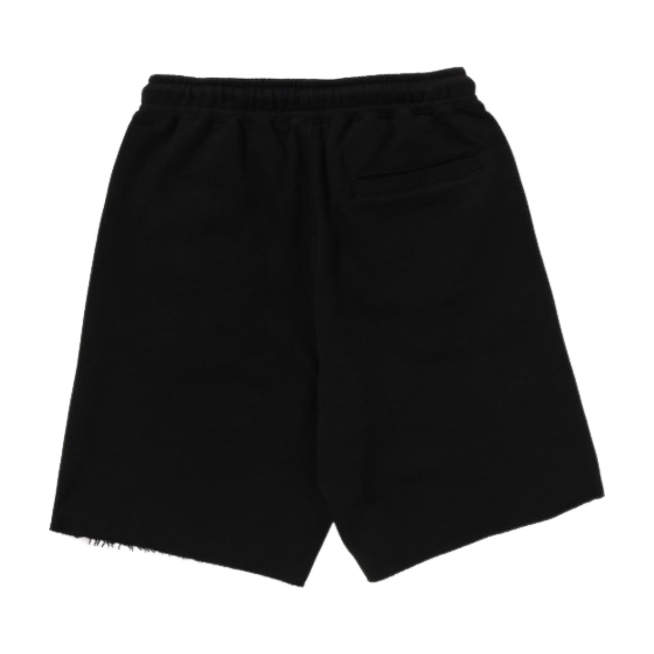 A Bathing Ape Raw Edge Loose Fit Sweatshorts 'Black' 1K80-153-302-BLACK