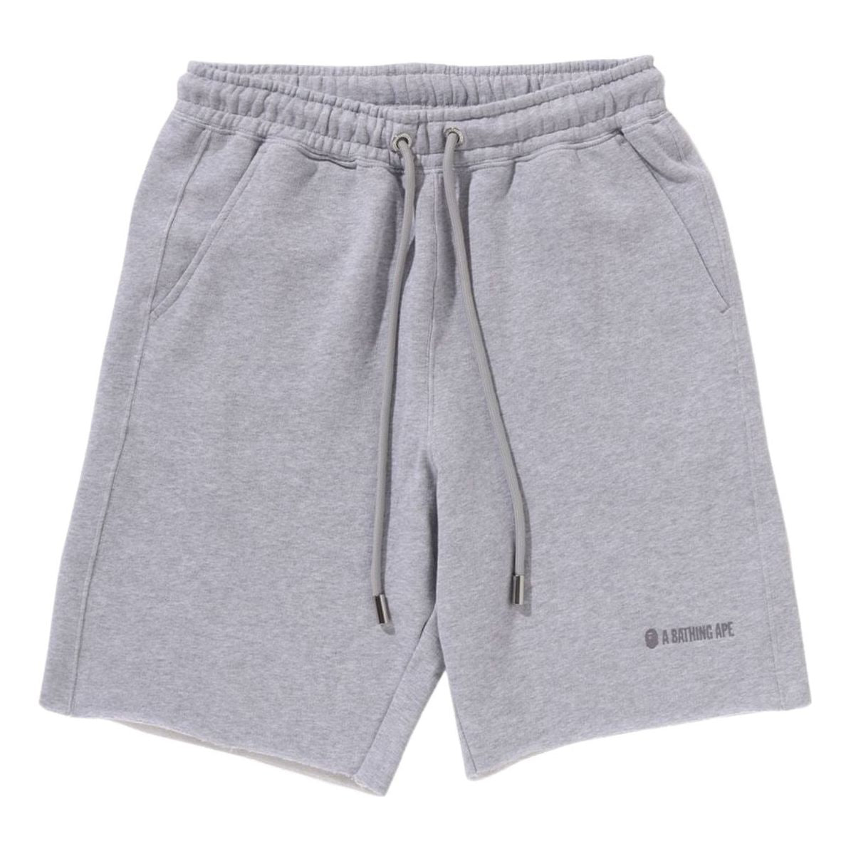A Bathing Ape Raw Edge Loose Fit Sweatshorts 'Gray' 1K80-153-302-GRAY