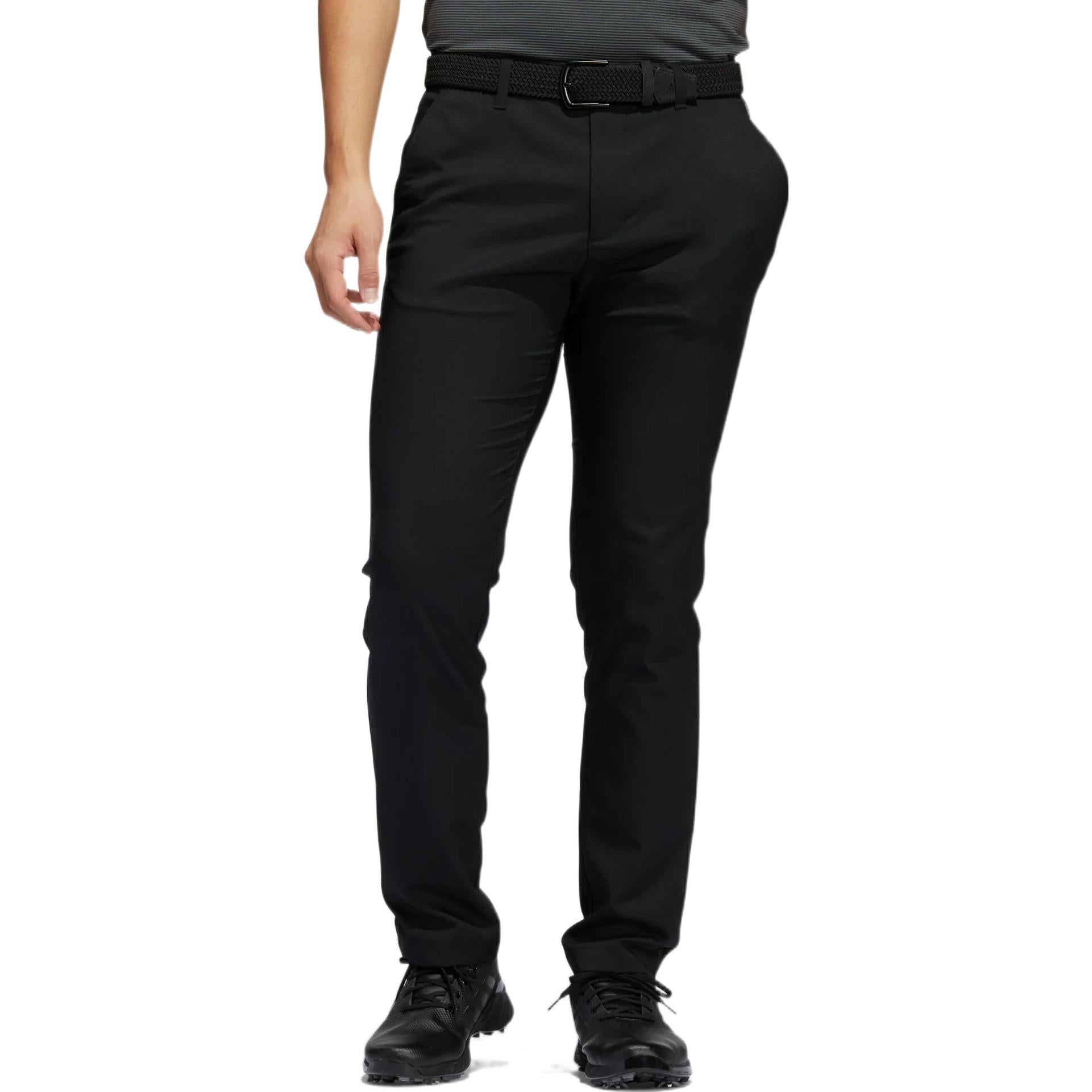 Men's adidas Solid Color Straight Golf Sports Pants/Trousers/Joggers Black HA6206