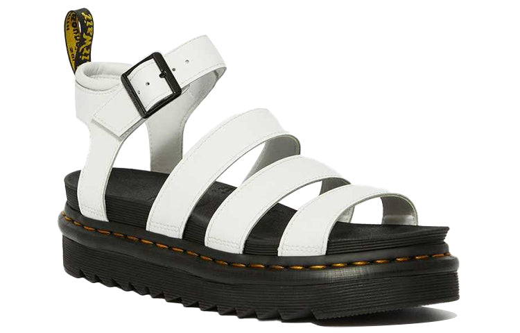 (WMNS) Dr. Martens Blaire Leather Strap Sandals 'White' 25768100