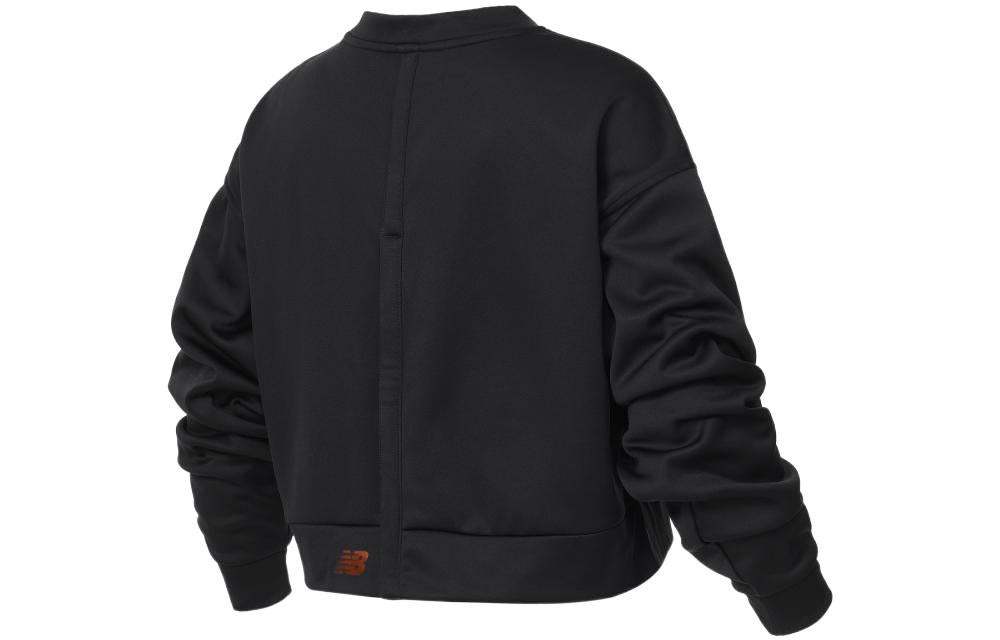 (WMNS) New Balance Relentless Boxy Pullover Asia Sizing 'Black White' WT21151-BK