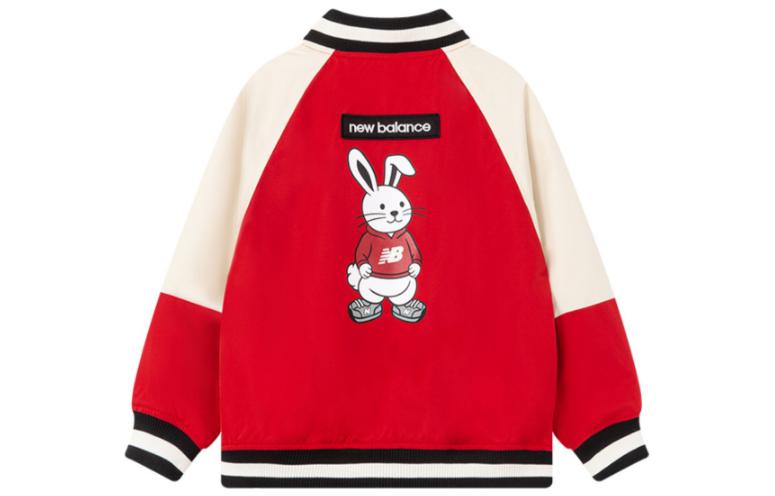 (GS) New Balance Graphic Print Sport Baseball Coat 'Red' ND7QD1A013-RD