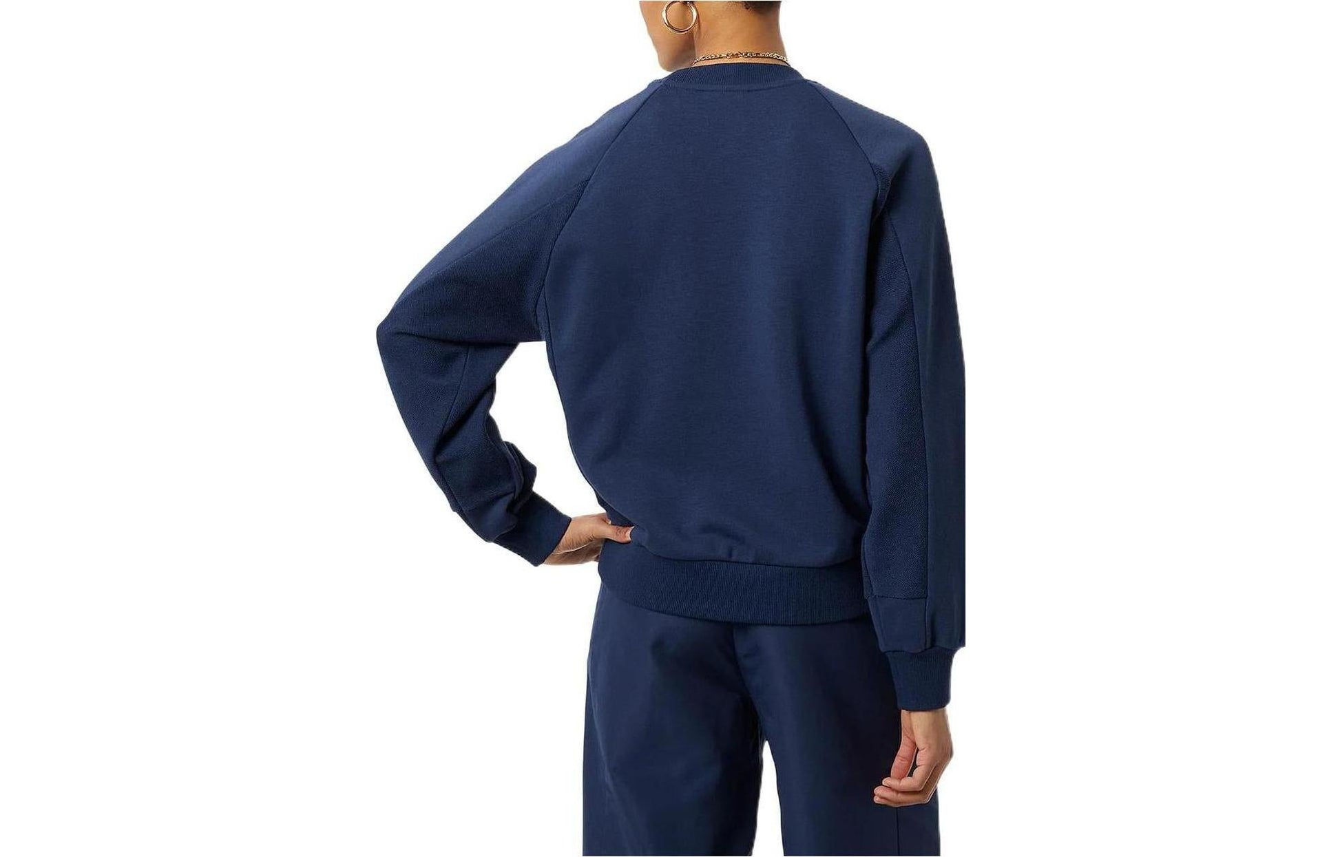 (WMNS) New Balance Athletics Sweat Crew Asia Sizing 'Natural Indigo' WT23501-NGO