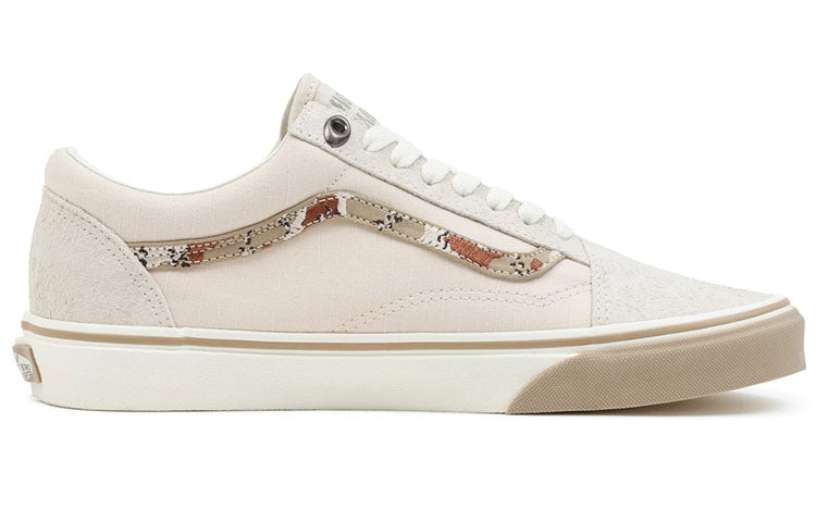 Vans Old Skool Low Top Casual Skate Shoes Unisex Brown Camouflage 'Cream Brown' VN0A5JMIQC4