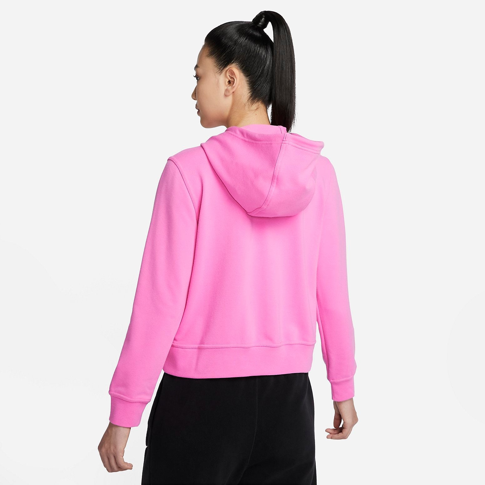 (WMNS) Nike DRI-FIT ONE Quick-Drying French Terry Pullover Hoodie 'Pink' FB5144-675