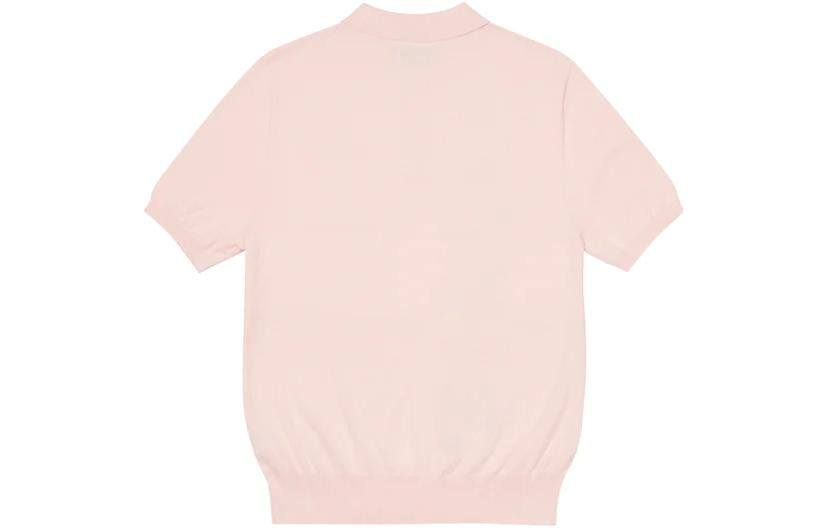 Palace Intarsia Font Polo 'Pink' P23KW011