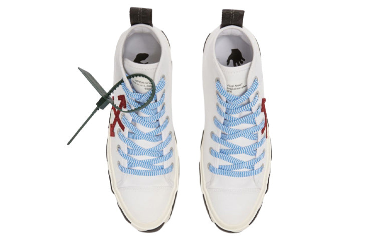 Off-White Vulcanized Mid-Top 'White Burgundy Blue Black' OMIA119F22FAB0010125