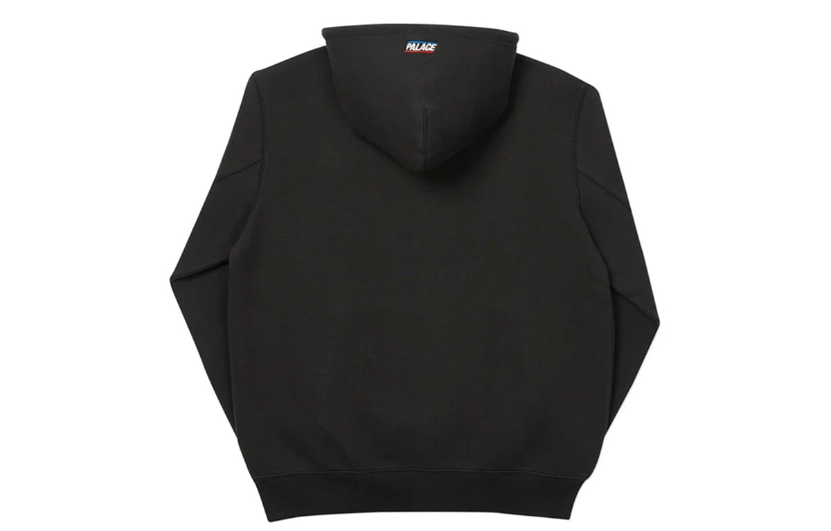 PALACE Drawstring hooded Zipper Jacket Unisex Black P19CS275