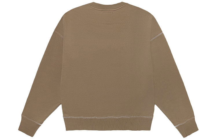 Vans Logo Alphabet Printing Round Neck Pullover Light Brown VN0A5H9GYEH