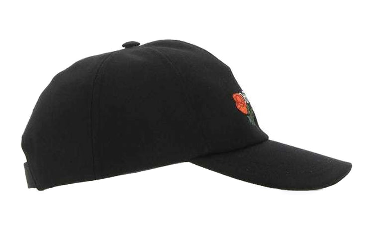 (WMNS) Off-White Embroidered Canvas Baseball Cap 'Black' OWLB014R21FAB001-1084