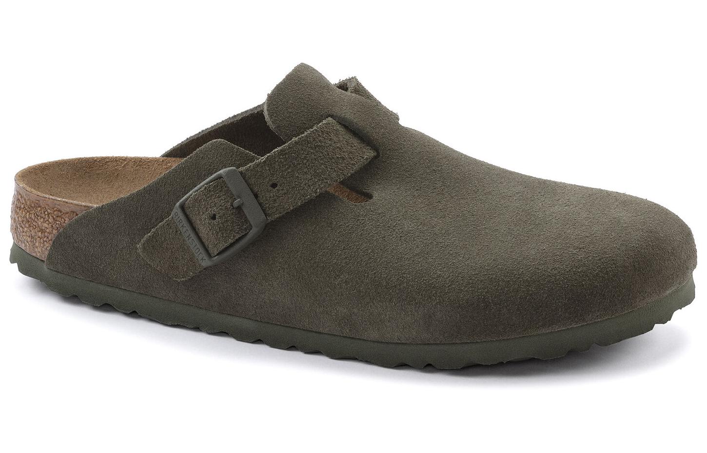 Birkenstock Boston Suede Leather Regular 'Suede Moss Green' 1024721