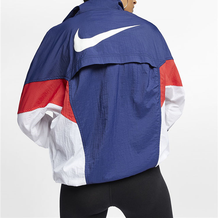 (WMNS) Nike Sportswear Windrunner Jacket Red/White/Blue AR2848-493