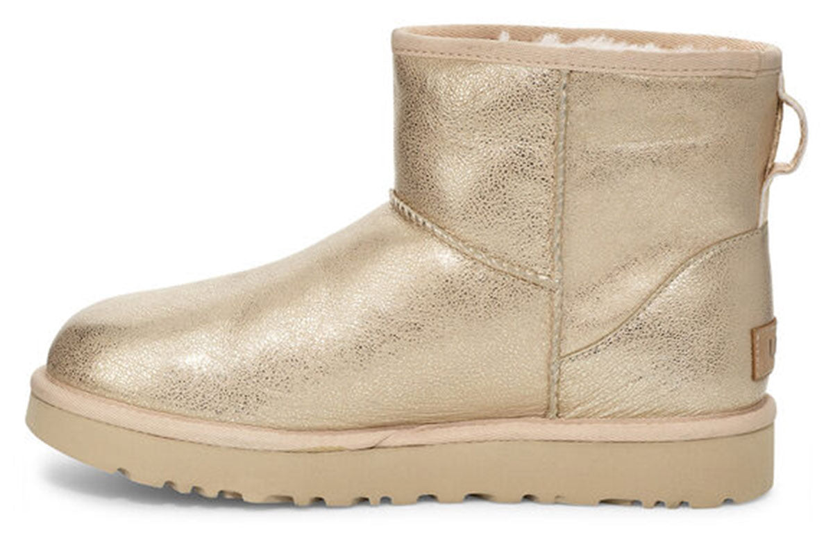 (WMNS) UGG Classic Mini II Iridescent 'Gold' 1112417-GOLD