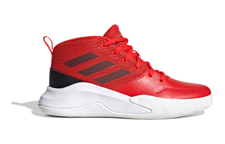 (GS) adidas Own The Game Wide J 'Active Red' EF0306
