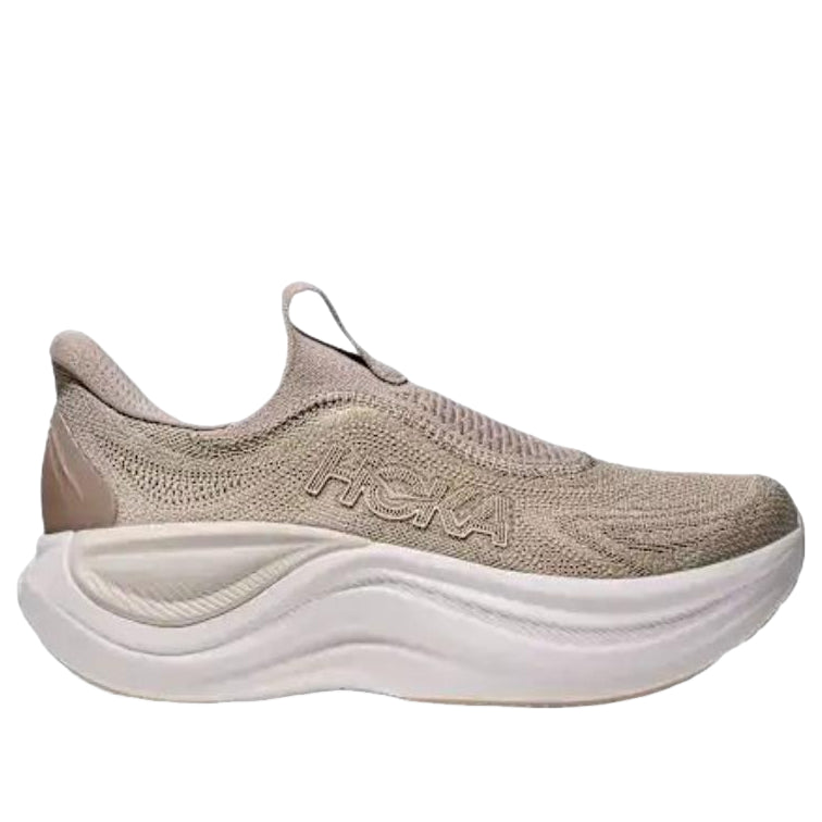 (WMNS) HOKA ONE ONE Skyward Laceless 'Putty White' 1168877-PYW