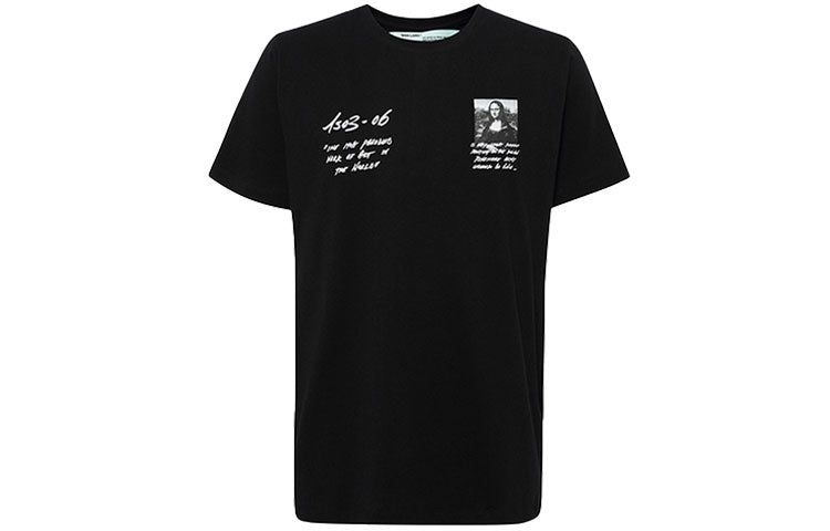 Off-White Oversized Monalisa Graphic Print T-Shirt /White OWKC038-051020-BK