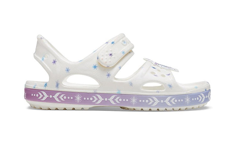 (PS) Crocs Funny Frozen White Sandals 206172-100
