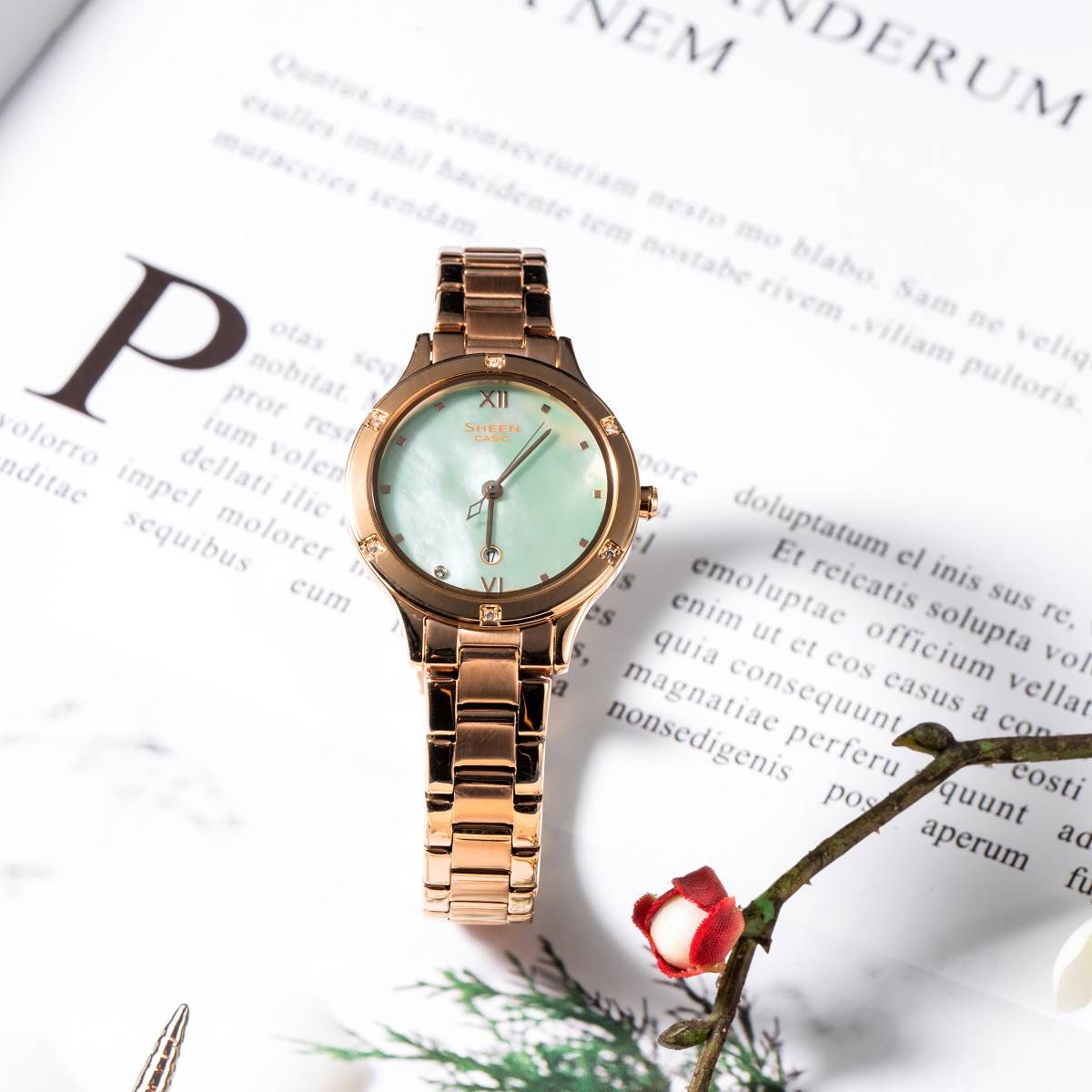 Casio Sheen Fashion Elegant Analog Watch 'Wonder Quartz' SHE-4546PG-3AUPR