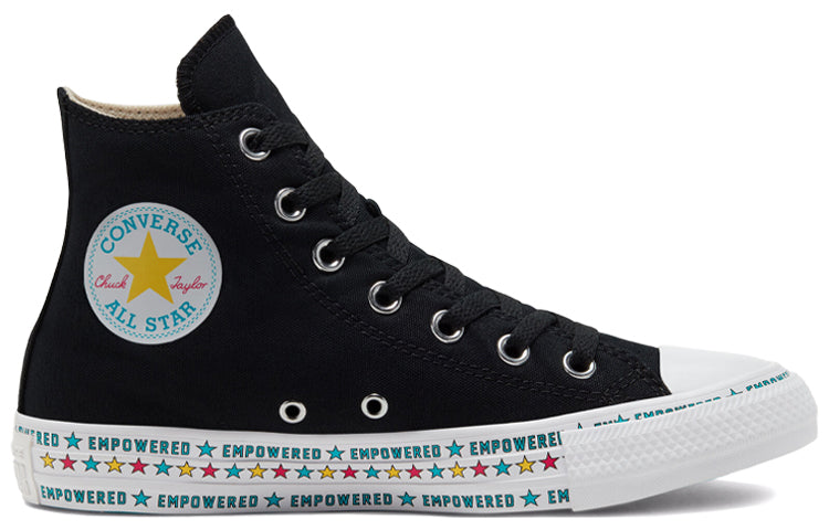 (WMNS) Converse Chuck Taylor All Star Black Colorful Stars Sneakers 'Black Blue Yellow' 567103C