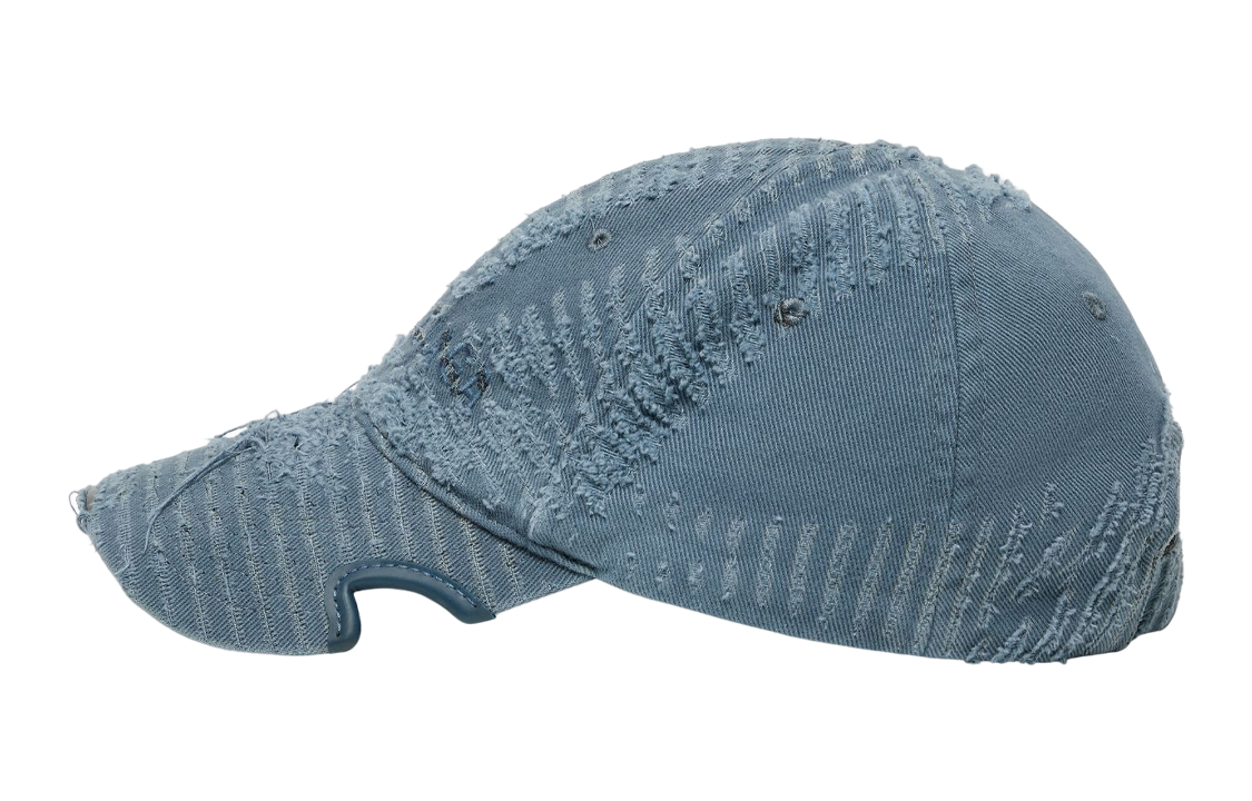 (WMNS) Balenciaga Laser Destroyed Logo Ball Cap 'Fade Blue' 719281410B24090