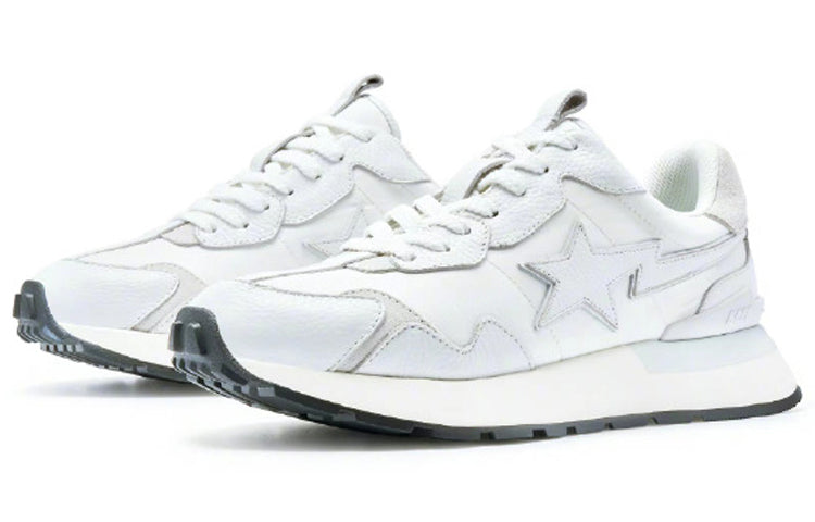 A BATHING APE ROAD STA EXPRESS Leather Low 'White' 1I70-191-015-WHITE