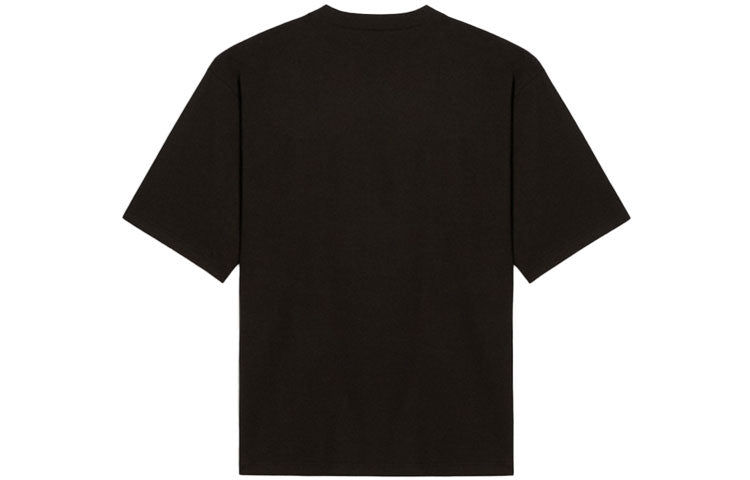 Men's Balenciaga Symbolic Round Neck Alphabet Printing Short Sleeve Black 620969TIV501070