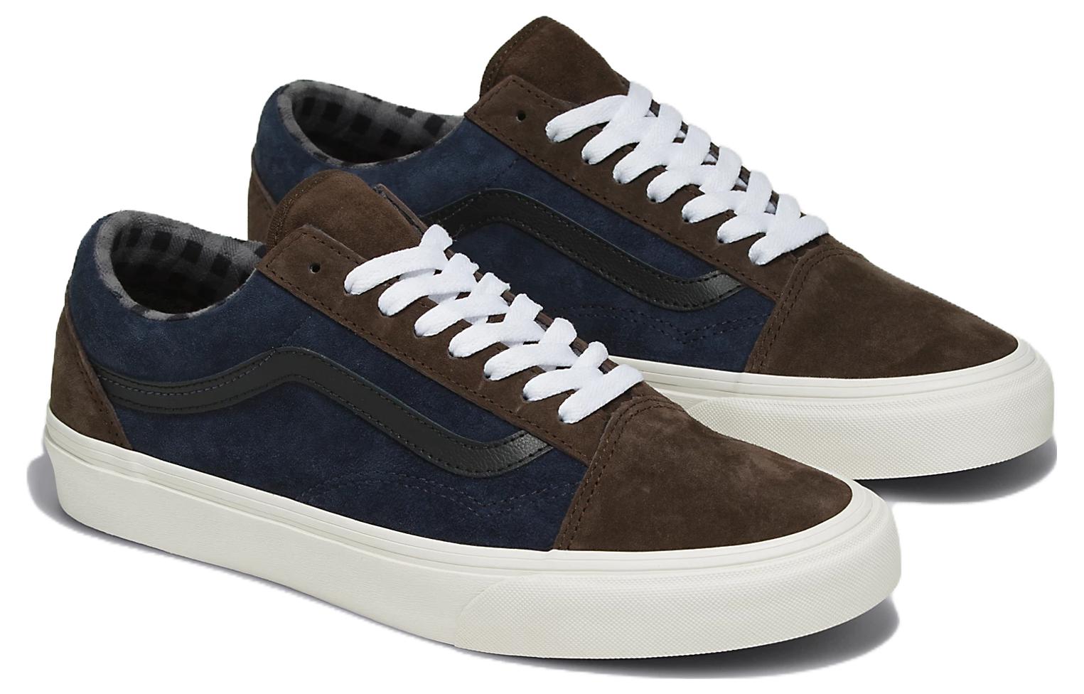 Vans Old Skool Pig Suede Shoe 'Blue Brown' VN0007NTBF1