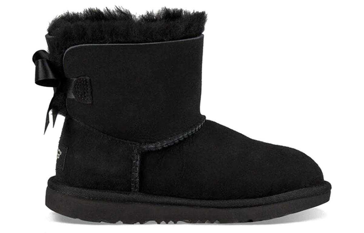 UGG Mini Bailey Bow II Snow Boots Big Boys Black 1017397K-BLK