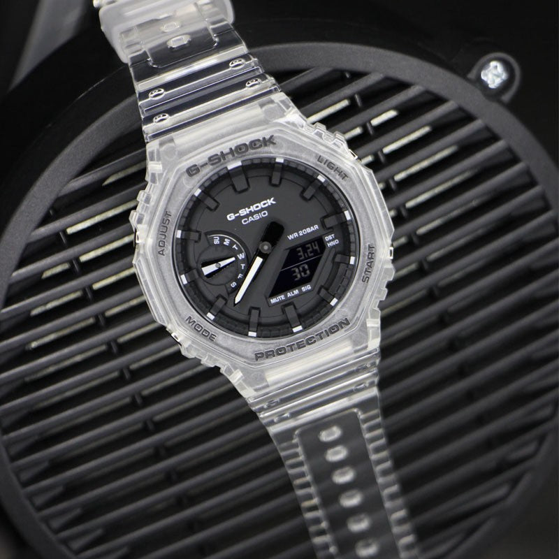 CASIO G-Shock Analog-Digital 'White Set' GA-2100SKE-7APRGMA-S110MP-7APR