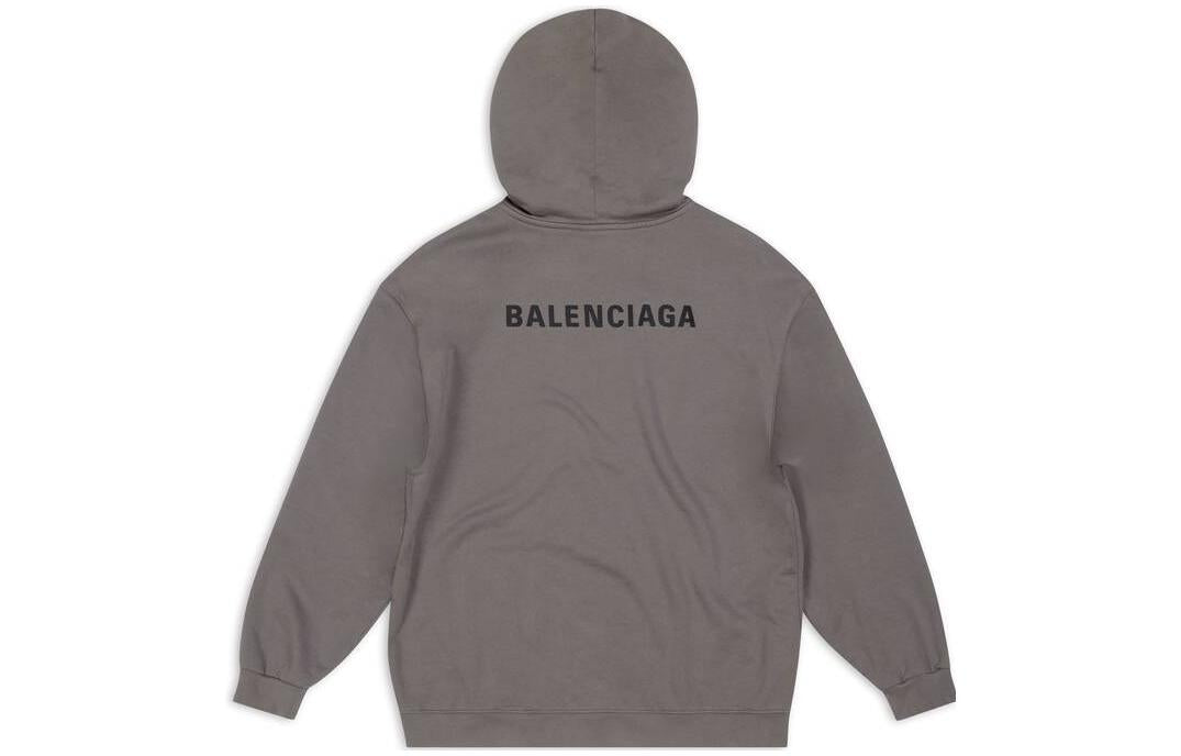 Balenciaga Back Hoodie Medium Fit 'Grey' 600583TNVH11227