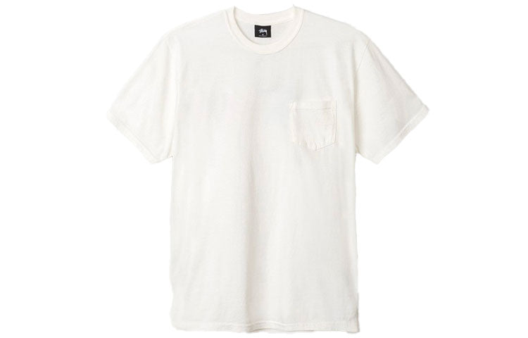 Men's Stussy Casual Sports Short Sleeve White 1944038