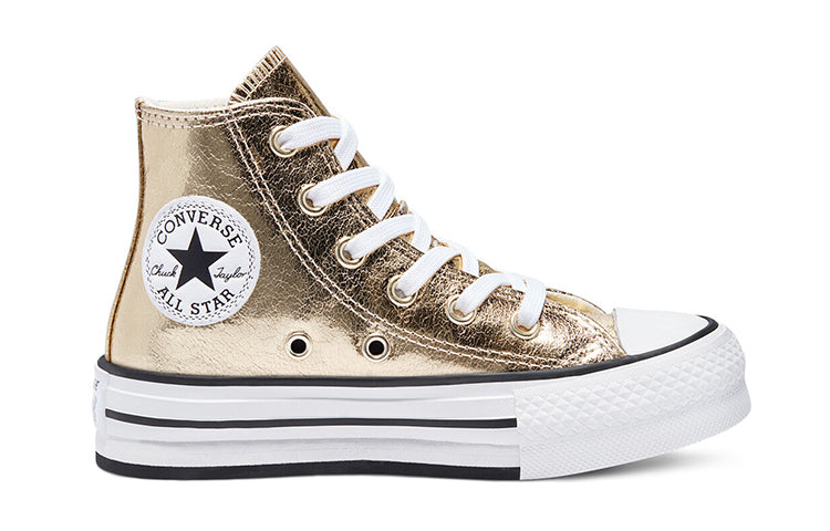 (GS) Converse Chuck Taylor All Star Platform High 'Digital Powder - Gold' 670546C