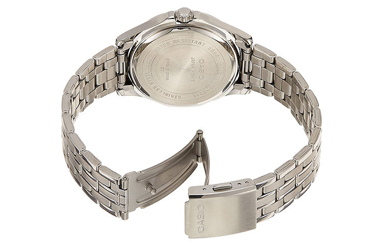 Casio Waterproof Analog Watch 'Silver White' MTP-E311DY-7AVDF