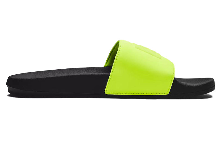 Under Armour Core Remix Neon Slide 'Black High-Vis Yellow' 3023777-001