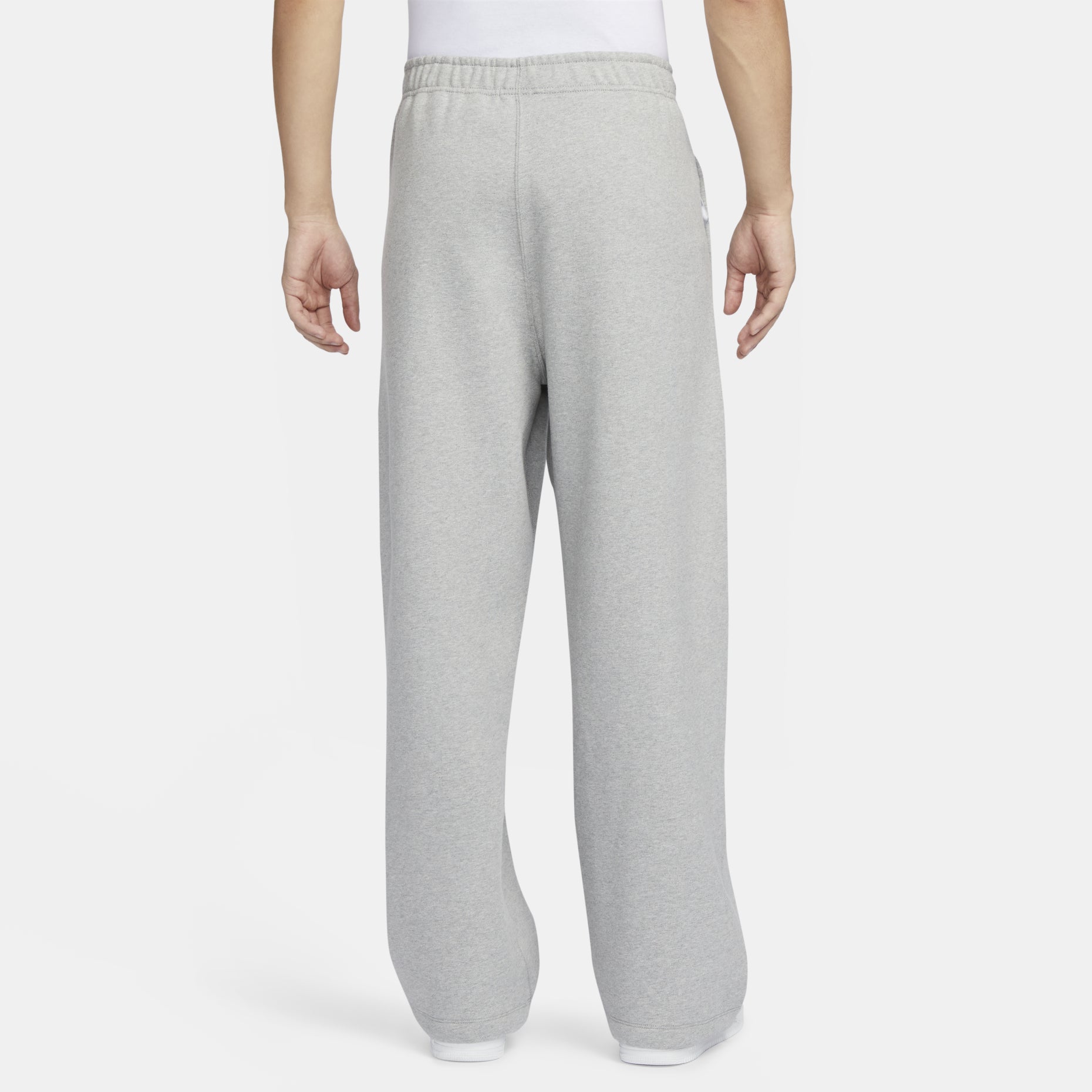 Nike Sportswear Swoosh Open-Hem Sweatpants Asia Sizing 'Grey' FN3343-063