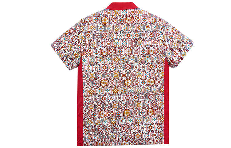 KITH Printed Camp Collar Shirt 'Brown Red' KH3788-108
