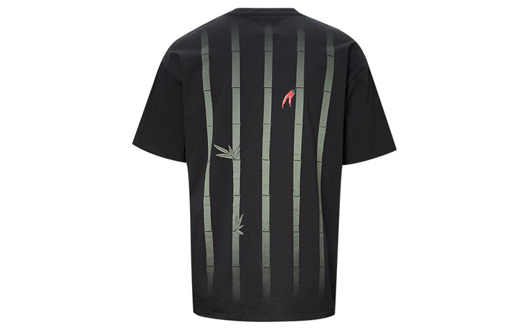 Converse Pepper Embroidery Casual Sports Short-Sleeved Black 10020857-A02