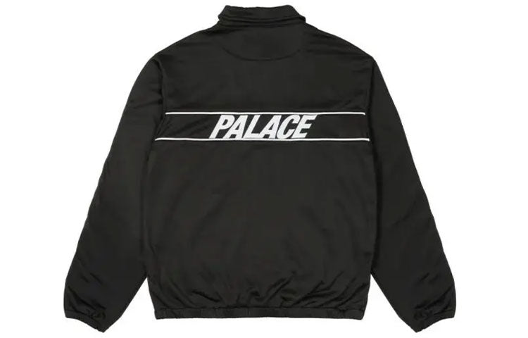 PALACE SS21 Relax Track Top Black Alphabet Logo Printing Zipper Jacket Unisex P20PK001