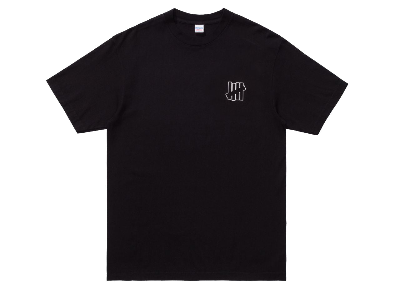 UNDEFEATED ICON S/S TEE Back logo Short-sleeve Tee Unisex Black 80103-BLACK
