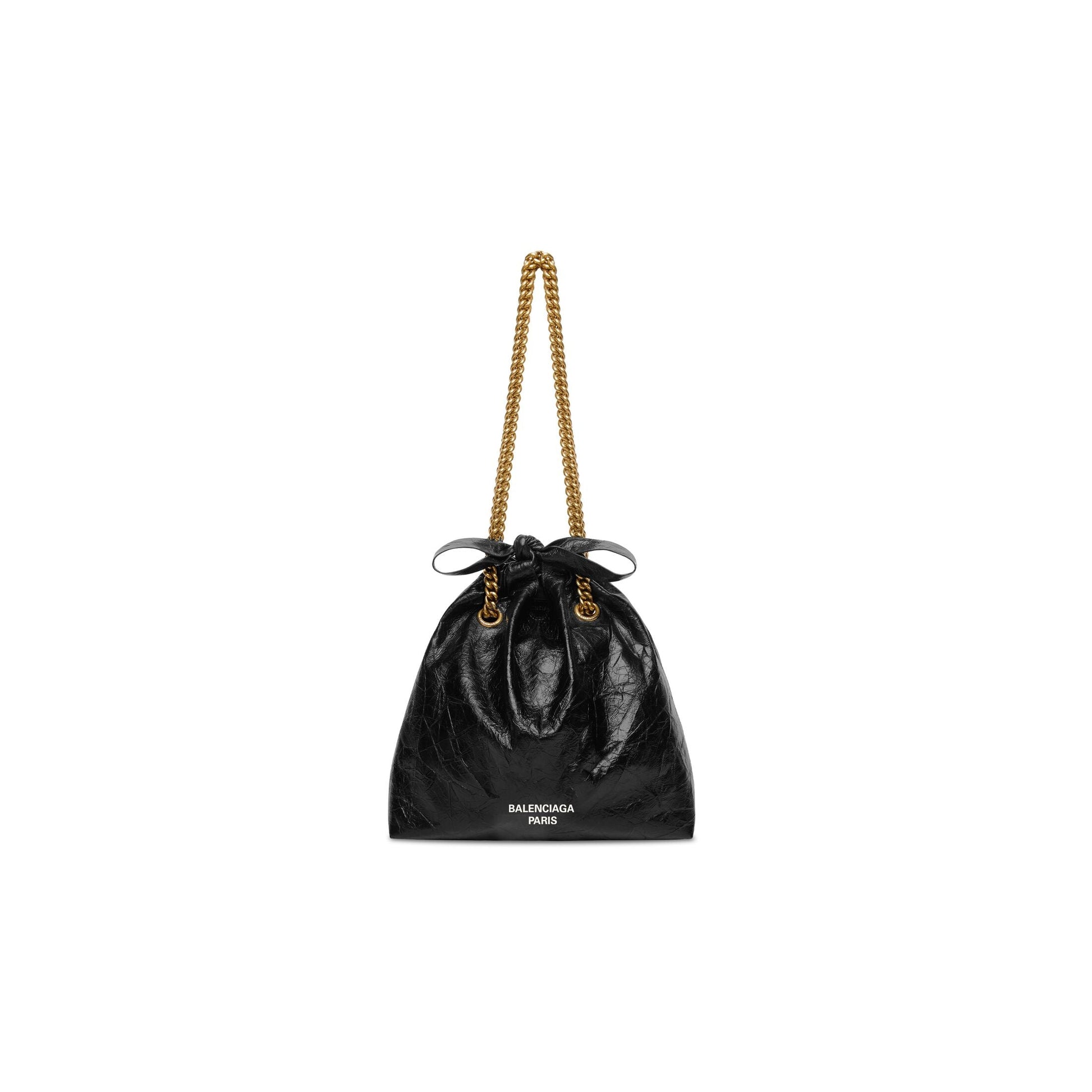 (WMNS) Balenciaga Crush Small Tote Bag 'Black' 742942210IT1000